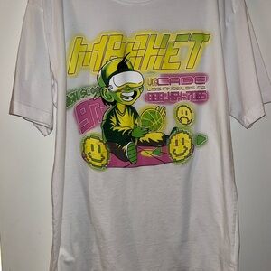 Neon Arcade Graphic Tee in White